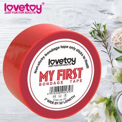 Стрічка для бондажу червона My First Non Sticky Bondage Tape від LoveToy