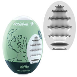 Самозмащувальне яйце мастурбатор Masturbator Egg Riffle від Satisfyer