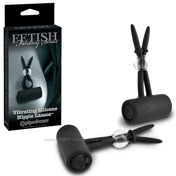 Вібратори для сосків Fetish Fantasy Vibrating Nipple Lassos PipeDream
