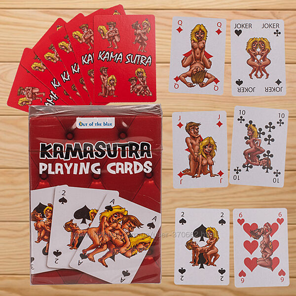 Ігрові карти з позами сексу Kamasutra Comic 54 шт OOTB