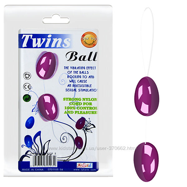 Кульки вагінальні або анальні Twins Ball від LyBaile