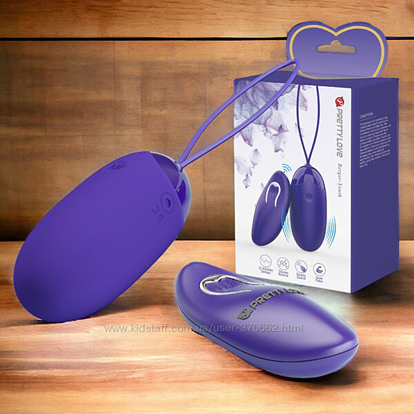 Віброяйце перезаряджаєме з бездротовим пультом Pretty Love Berger Youth