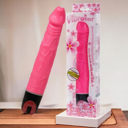 Вібратор реалістичний мультишвидкісний рожевий Baile