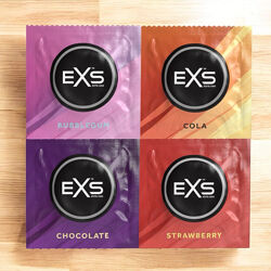 Оральні презервативи Flavored Mix EXS 4 по 2 різних смаків