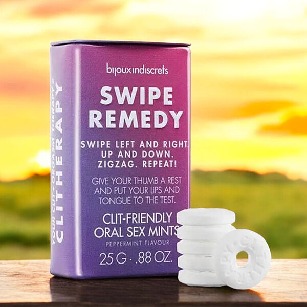 Цукерки для орального сексу мятні Swipe Remedy - clitherapy oral sex mints