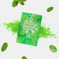 Стріляючі цукерки для орального сексу мятні Explosive Kiss Mint