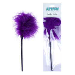 Фіолетовий тіклер для лоскотання Feather Tickler Purple Boss Series Fetish