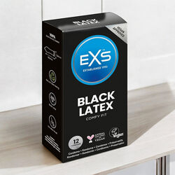 Презервативи чорні Black Latex EXS 12 Великобританія