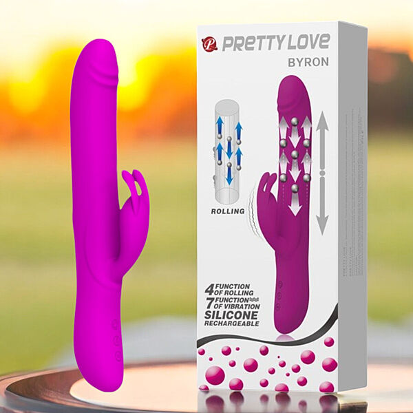 Вібратор кролики зворотно-поступальними рухами кульок Pretty Love Byron