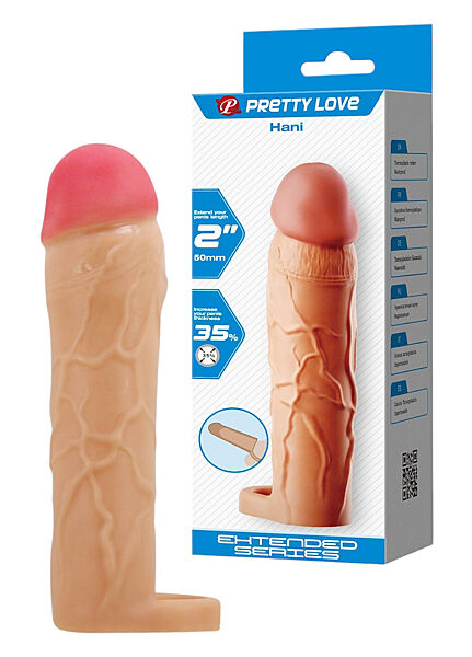 Насадка презерватив із підхоплюванням мошонки 5 см Pretty Love Hani LyBaile