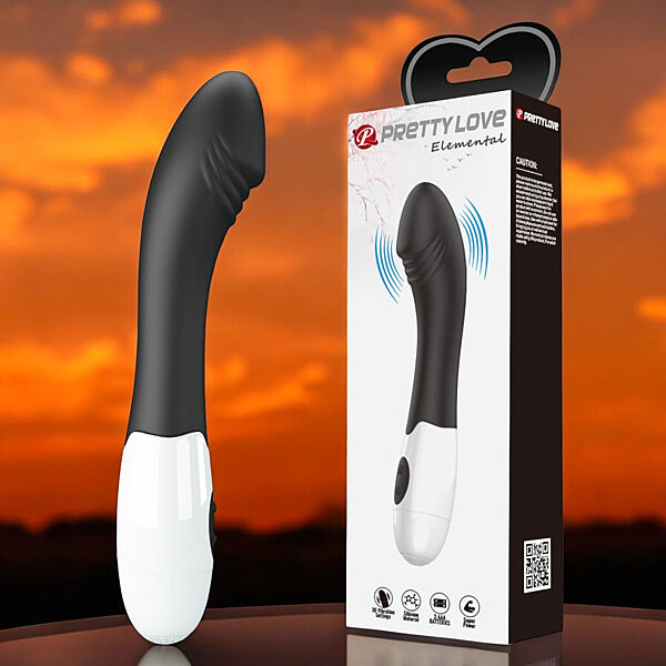 Вібратор для стимуляції точки G чорний Pretty Love Elemental LyBaile