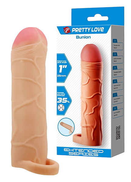 Насадка презерватив із підхоплюванням мошонки 2.5 см Pretty Love Bunion