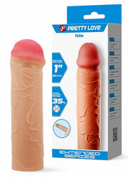 Подовжуюча насадка презерватив 2.5 см Pretty Love Nile LyBaile