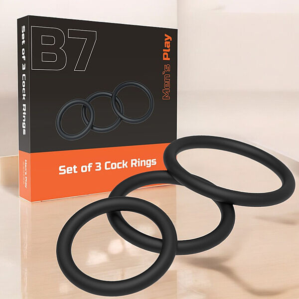Набір із 3 силіконових ерекційних кілець Men´s play b7 Erospace