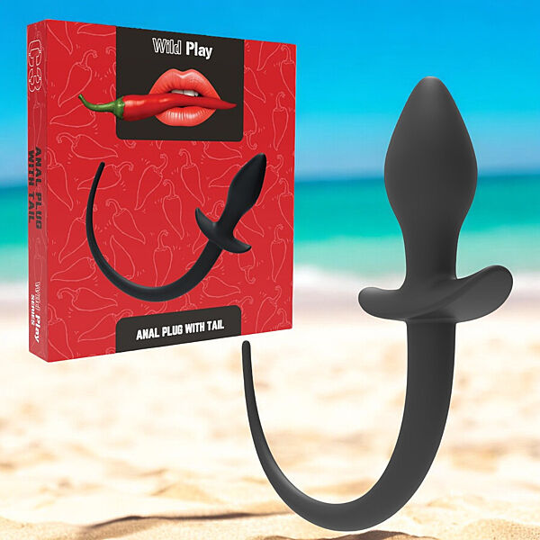 Силіконова анальна пробка з хвостом Wild Play C3 Erospace