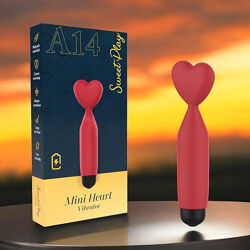 Вібратор кліторальний перезаряджаємий у формі серця Sweet Play A14 Erospace