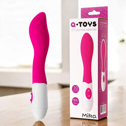 Стильний вібратор для стимуляції точки G рожевий A-Toys Mika Toyfa