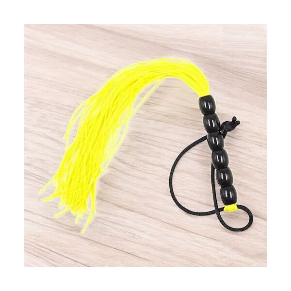 Міні чорний флогер з жовтим DS Fetish