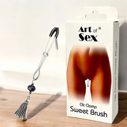 Затискач для клітора з прикрасою Clit Clamp Sweet Brush Art of Sex