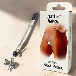 Затискач для клітора з прикрасою Clit Clamp Best Pussy Art of Sex