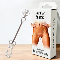 Затискач для клітора з прикрасою Clit Clamp Royal Pearls Art of Sex