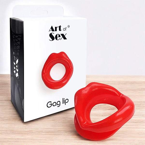 Кляп у формі губ червоний для орального сексу Gag Lip Art of Sex
