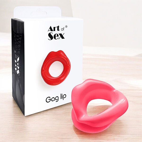Кляп у формі губ рожевий для орального сексу Gag Lip Art of Sex