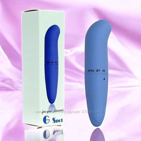Міні-вібратор для точки G Mini G Spot Blue Boss Series  синій компактний