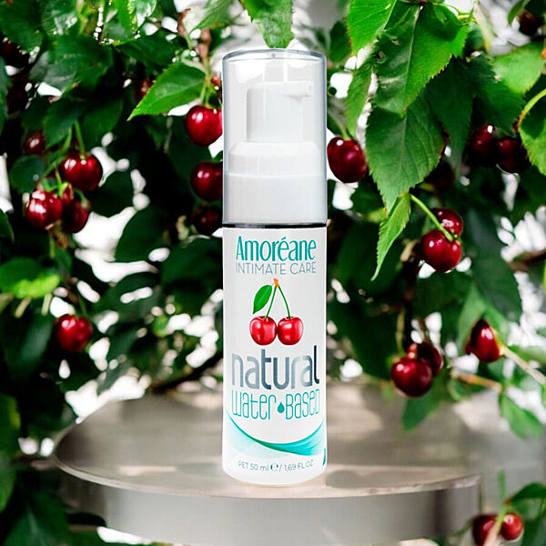 Лубрикант Amoreane Cherry з екстрактом фітопланктону та морським колагеном 