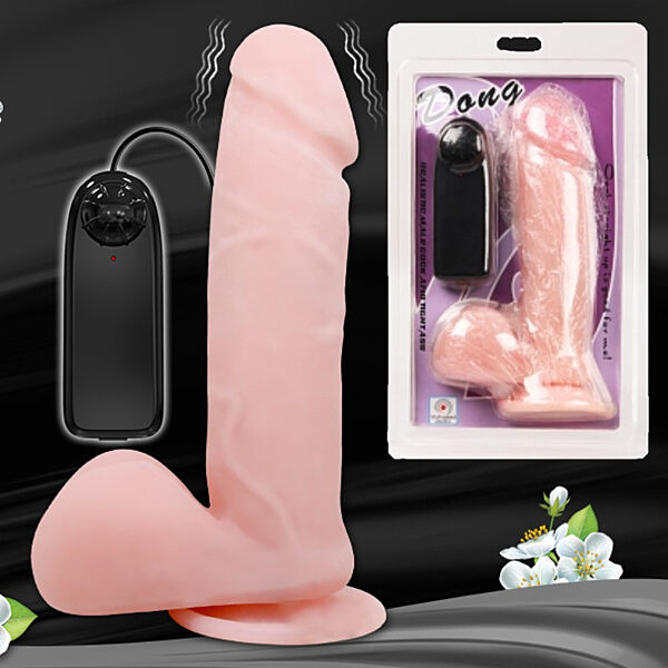 Реалістичний фалос з вібрацією на присосці й виносним пультом керування