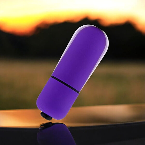 Вібропуля фіолетова X-Basic Bullet міні для стимуляції 10 режимів