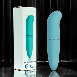 Міні-вібратор для точки G компактний бірюзовий для точкової стимуляції Boss