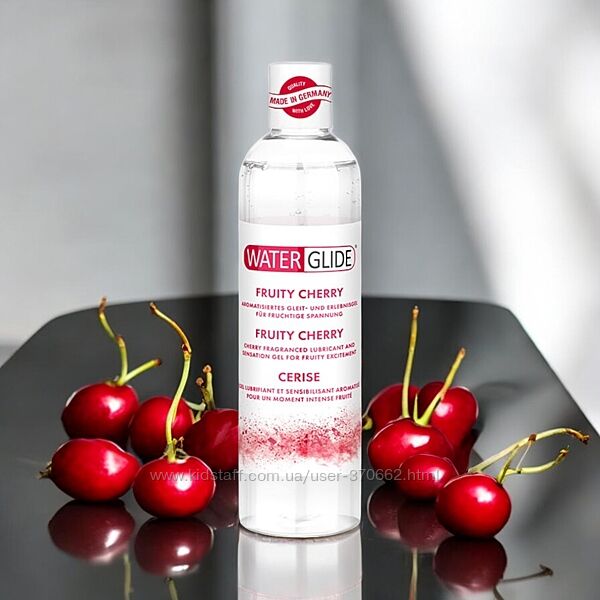 Лубрикант WaterGlide Cherry з ароматом вишні 300 мл для інтимних ігор