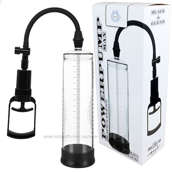 Вакуумна помпа для чоловіків Powerpump MAX Black&Clear від Boss Series