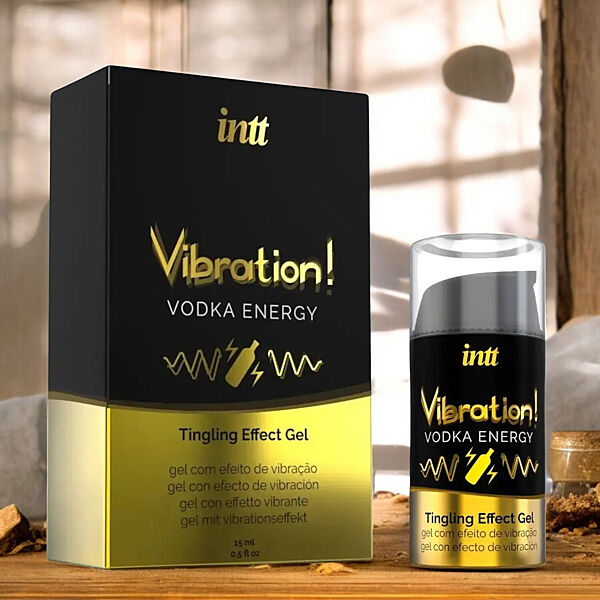 Стимулюючий гель Vibration Vodka Energy Intt 15 мл  потужний ефект вібрації