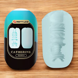 Мастурбатор яйце Pretty Love Catherine Masha Blue з унікальною текстурою