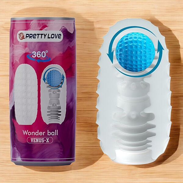 Мастурбатор Pretty Love Venus-X Wonder Ball для чоловіків з текстурою для с