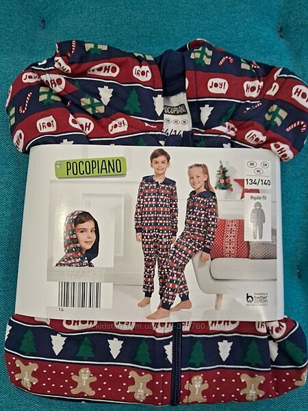 Піжама з новорічним принтом