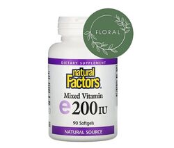 Витамин Е, витамин е, комплекс с витамином E, 21st Century, Natural Factors