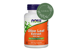 Now Foods, экстракт из листьев оливкового дерева, olive leaf extract, 120 к