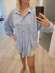 Рубашка блуза голубая Primark 
