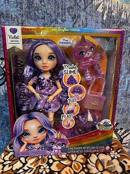 Кукла Рейнбоу Хай Вайолет зі слаймом Classic Rainbow High Violet 