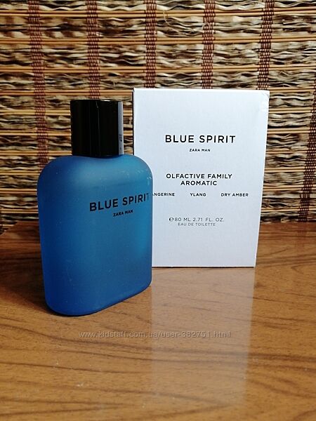 Парфюмированная вода Zara Blue Spirit для мужчин, 80 ml оригинал