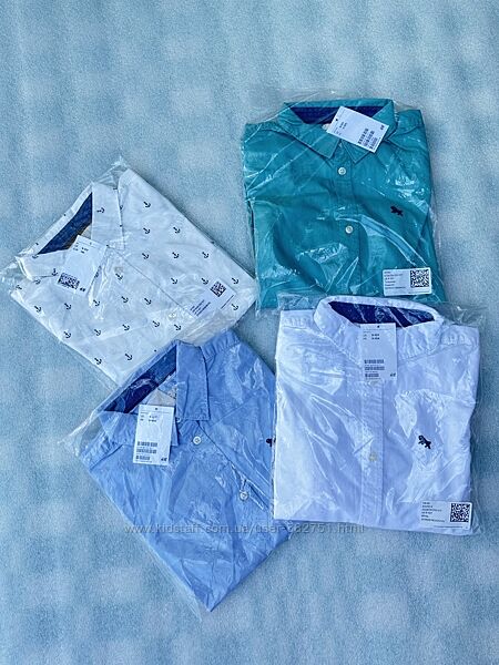Рубашки для мальчика оригинал H&M 9-10 лет 140