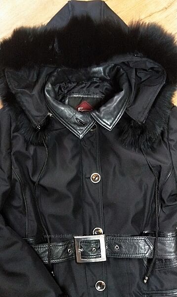 Зимова куртка Ferganza з шкіряними елементами