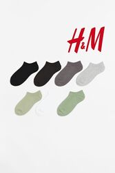Набор носки h&m р. 40-42, 43-45 7 пар в упаковке 
