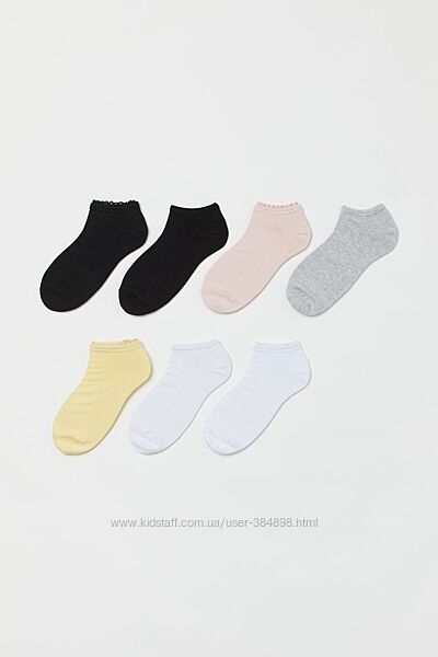 Набор коротких  носков H&M р. 37-39