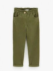 Вельветовые брюки с эластичным поясом Zara на 13-14 лет