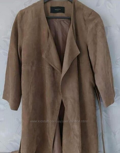 Стильное пальто на запах, размер 38