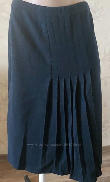 Шерстяная юбка со складками, размер48- 50-52 